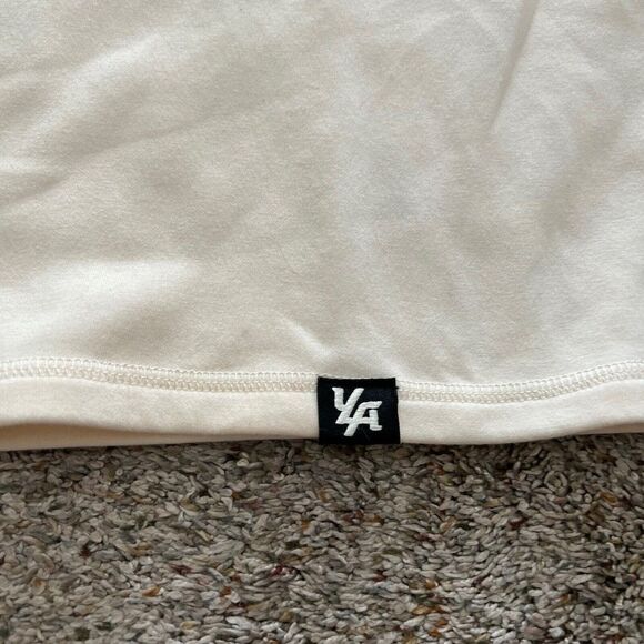 YoungLA Unisex Print Oversized Workout Tank Beige Size XL - Picture 4 of 9